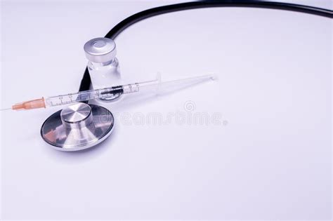 Syringe Equipment On The Background Of Ward Stock Image Image Of