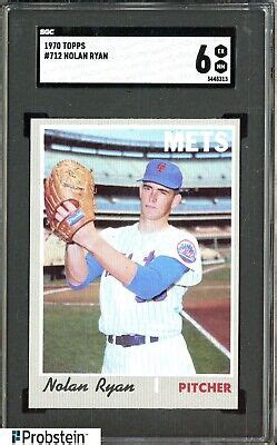 Topps Nolan Ryan New York Mets Hof Sgc Ex Nm Ebay