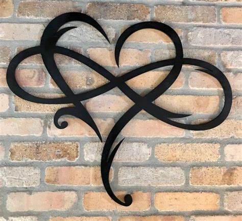 Infinity Heart Wood Signinfinity Symbolwall Art Love