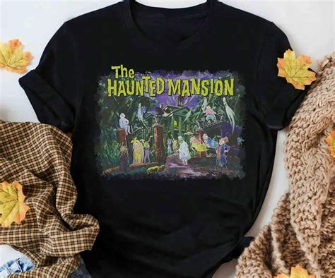 Disney Hitchhiking Ghosts Madame Leota Hatbox Ghost T Shirt Haunted