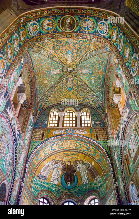 Italy Ravenna The Mosaics Of The San Vitale Basilica Stock Photo Alamy