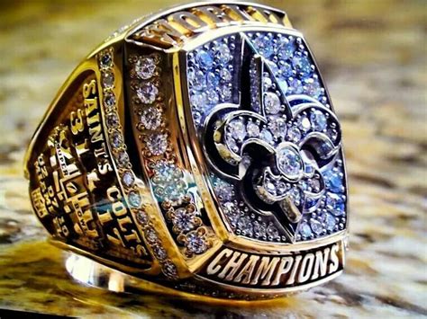 Saints Superbowl ring | New orleans saints, Super bowl rings, Saints ...