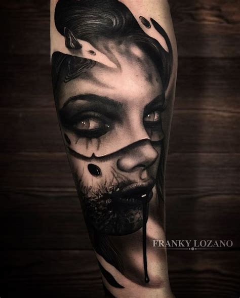 ⚡️franky Lozano Tattoo⚡️ On Instagram “ ️demoniac ️ Black Bomit Radiantcolorsink