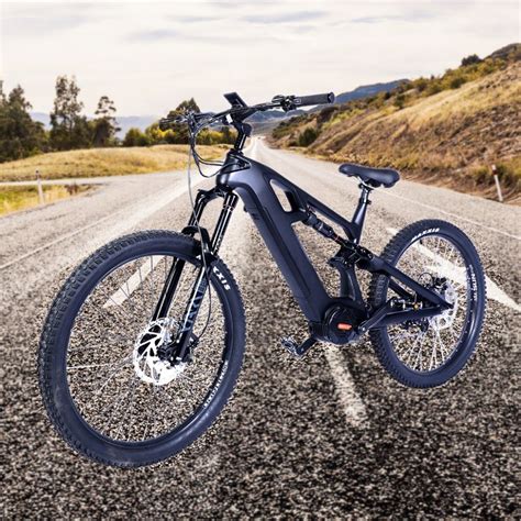 Carbon Fiber Mtb Ebike W Mid Motor Ah Lio Battery Rockshox Air