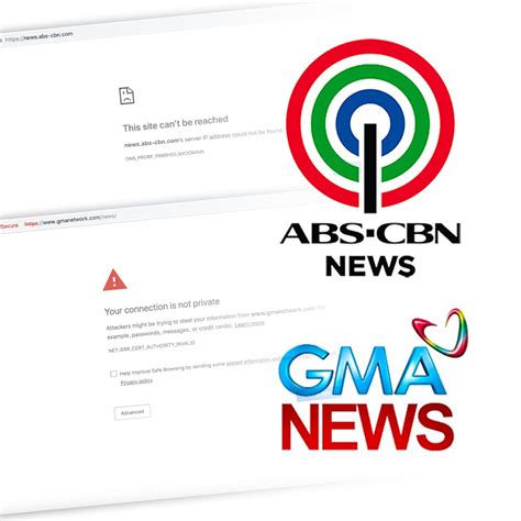 Abs Cbn Gma News Websites Inaccessible