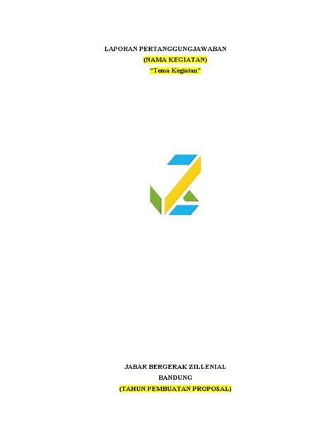 Template Lpj Kegiatan 2023 Pdf