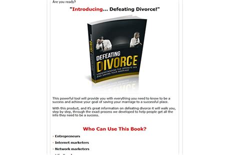 Defeating Divorce Plr Database