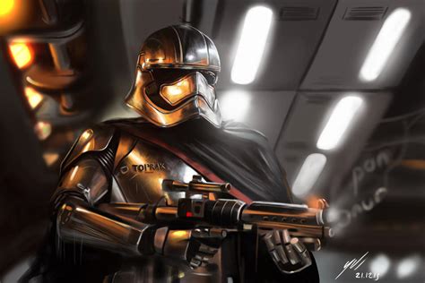 Captain Phasma Digitalpainting By Vurdem On Deviantart