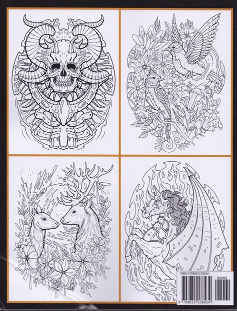 Tattoo Jade Summer Adult Coloring Book Kleurboek Voor Volwassenen