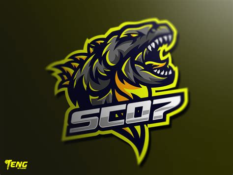 SC07 GODZILLA BEAR MASCOT LOGO CHARACTER VECTOR by Teng Studio on Dribbble