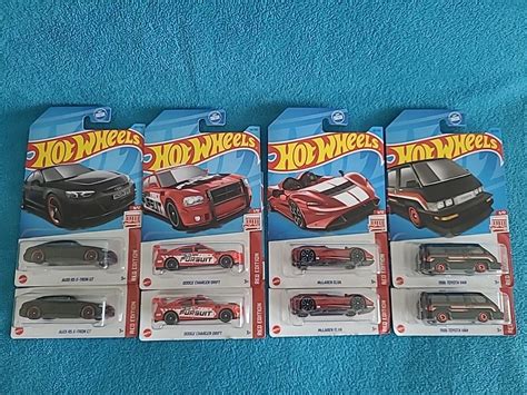 Hot Wheels Target Red Edition Audi Dodge Mclaren Toyota Van Lot Of