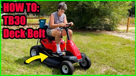 Replace Deck Belt On TB30 Rear Engine Riding Mower In 3 Minutes YouTube