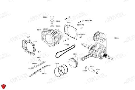 CYLINDRE PISTON pièces KYMCO neuves Pieces KYMCO UXV 700I SPORT EPS T1A