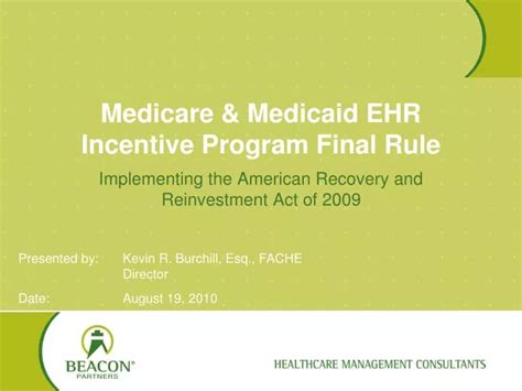 Ppt Medicare Medicaid Ehr Incentive Program Final Rule Powerpoint