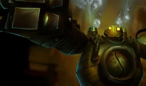 Blitzcrank The Great Steam Golem From League Of Legends Game Art Hq