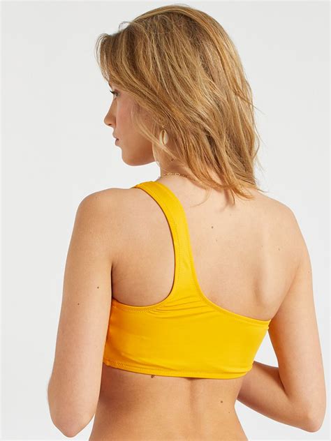 Bandeau One Shoulder Amarillo Kiabi