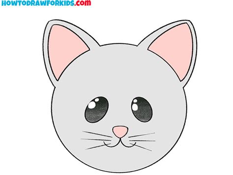 How To Draw A Cat Face Easy Drawing Tutorial For Kids