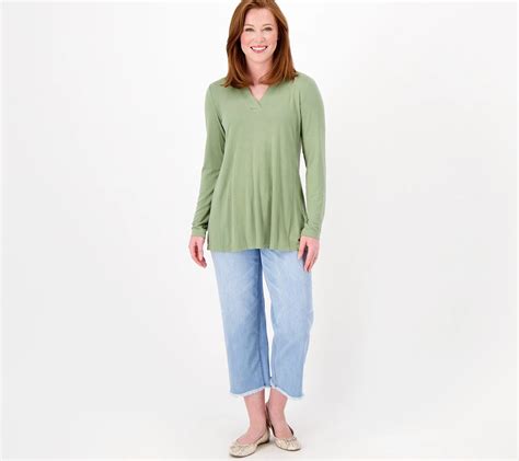 Susan Graver Lifestyle Spa Knit Regular A Line Tunic