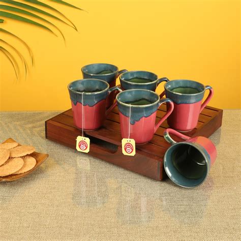 Buy Moorni Cherry Moss Tea Cups Set Of In Dubai Abu Dhabi Sharjah