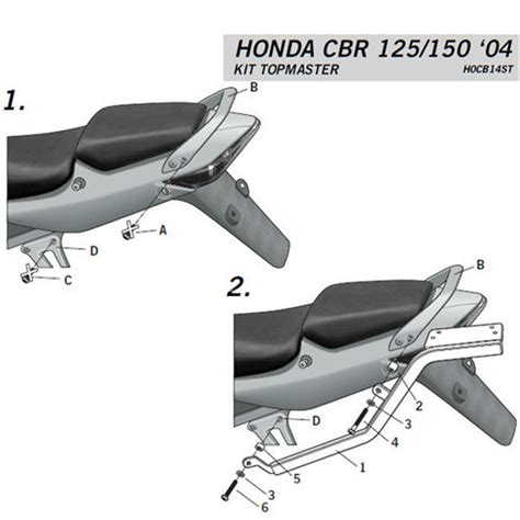 Honda Cbr Anclaje Baul Top Master Shad Accesoriosmoto