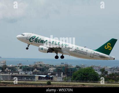 File A Plane Of Spring Airlines Takes Off At Sanya Phoenix