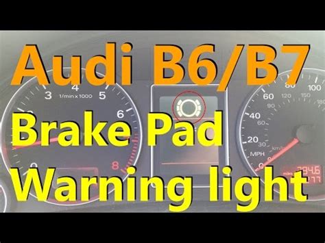 Vw Passat Brake Pad Warning Light Reset Shelly Lighting