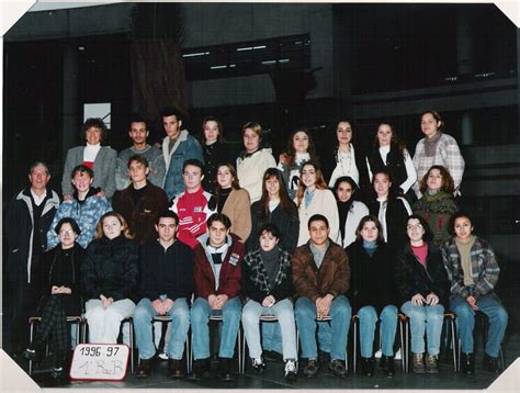 Photo de classe 1 bac B Bac pro comptabilité de 1996 LYCEE ARISTIDE