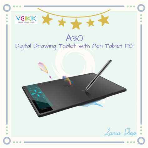 Jual VEIKK A30 Digital Graphics Drawing Tablet With Pen Tablet