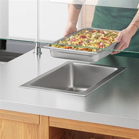 Avantco TM A Top Mount Drop In Full Size Hot Food Well With Round Inside Corners And Drain
