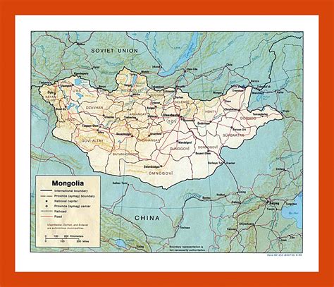 Political And Administrative Map Of Mongolia Maps Of Mongolia