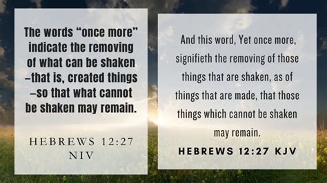 What Does Hebrews 1227 Mean