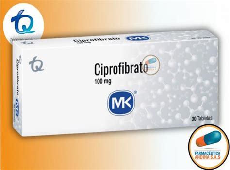 CIPROFIBRATO 100 MG CAJA X 30 TABLETAS MK