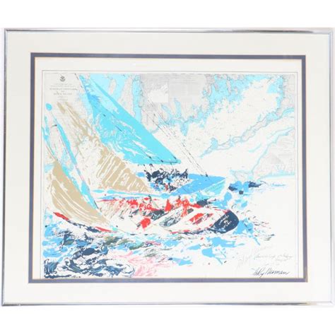 Sold Price Leroy Neiman America S Cup Lithograph January 6 0123