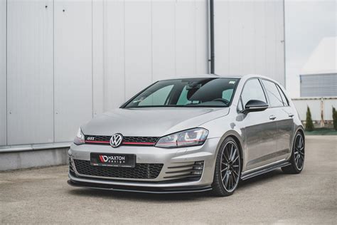 Volkswagen Mk7 Golf Gti Front Durability Racing Splitter V1 Maxton Design Canada