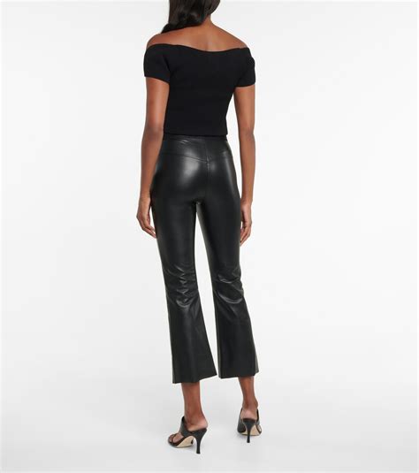 Wolford Jenna Slim Faux Leather Pants Wolford