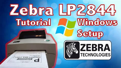 How To Setup And Install Zebra Lp2844 Printer On Windows 10 4x6 Works