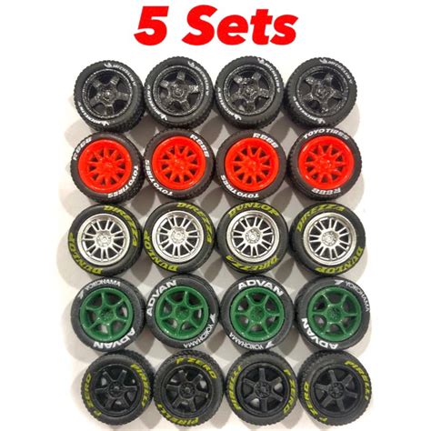 Tayar Getah Fit Hot Wheels Custom Rim Jdm Long Axle Rubber