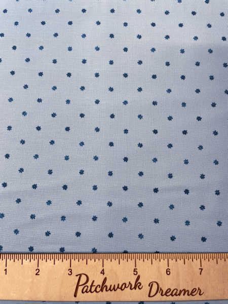 Small Floral On Light Blue Quilting Fabric Patchwork Dreamer