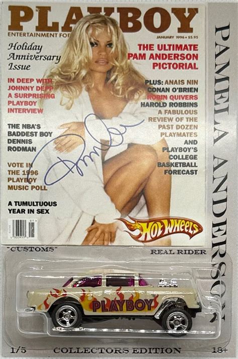 55 Chevy Bel Air Gasser CUSTOM Hot Wheels Playboy S Pamela Anderson W RR Photographs