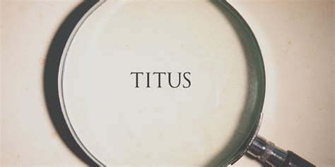 Explore The Book Of Titus With Dr Tony Evans The Urban Alternative