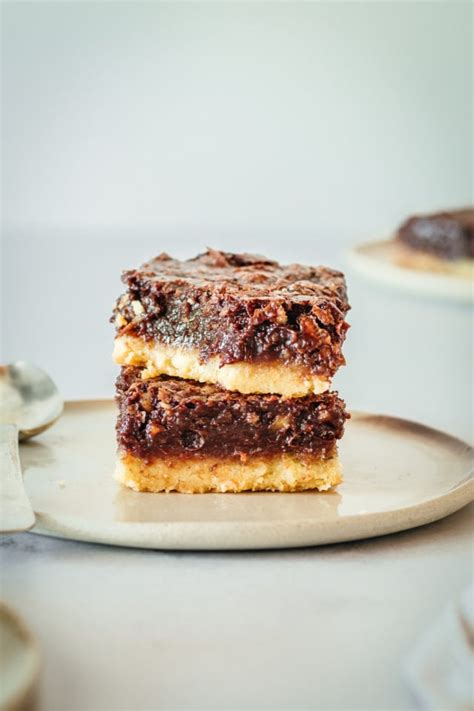 Easy Chocolate Pecan Pie Bars Recipe Bake Or Break