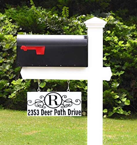 Mailbox Address Sign Double Sided Mailbox Address Plaque Address Sign