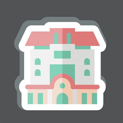 Sticker Condominium. related to Accommodations symbol. simple design