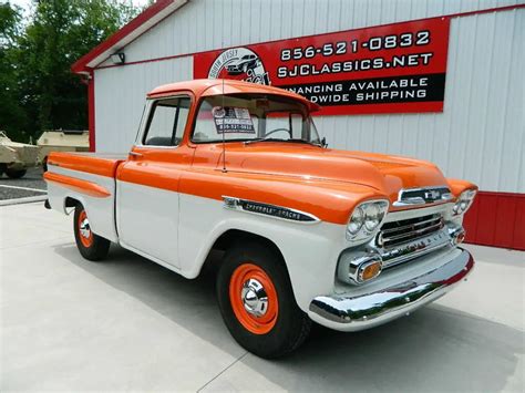 Chevrolet Apache Fleetside Shortbed Pickup Truck Big Back Window