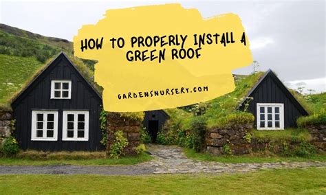 How To Properly Install A Green Roof | GARDENS NURSERY