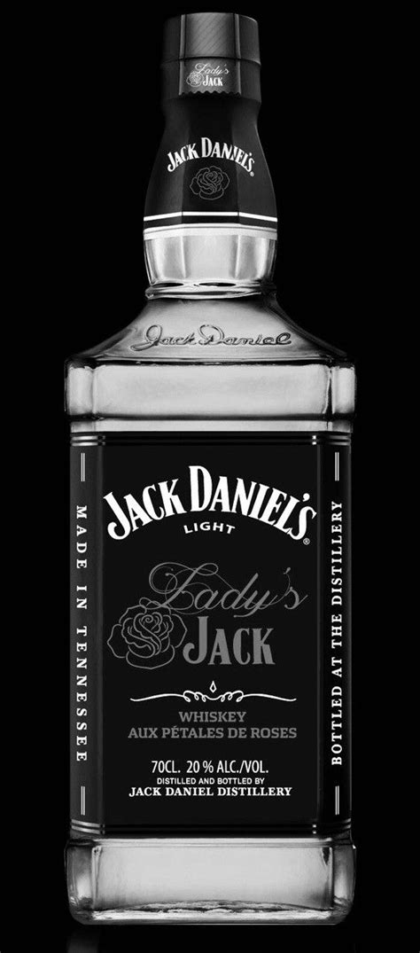 A Bottle Of Jack Daniels Whiskey On A Black Background