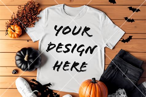 Spooky Halloween T Shirt Mockup Graphic By YnovaArt Creative Fabrica