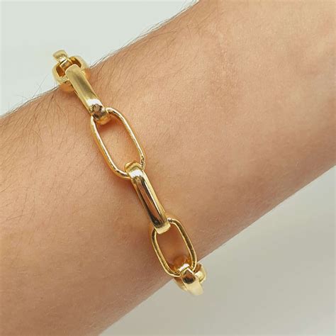 Pulseira Folheada A Ouro 18K Elos Chérie Bijoux