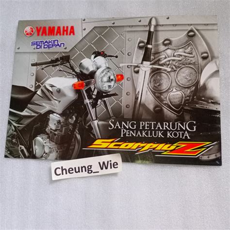 Jual Poster Jadul Antik Brosur Yamaha Scorpio Z 225 2007 Kab Langkat