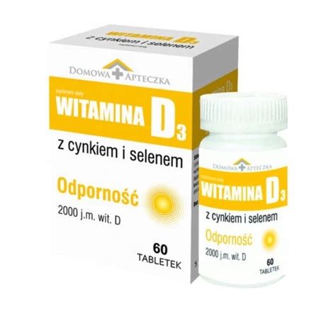 Witamina D3 Cynk i Selen 60 tabletek Odporność 10030695549 Allegro pl